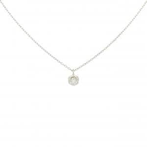 PT900/PT850 ソリティア ダイヤモンド ネックレス 0.25CT