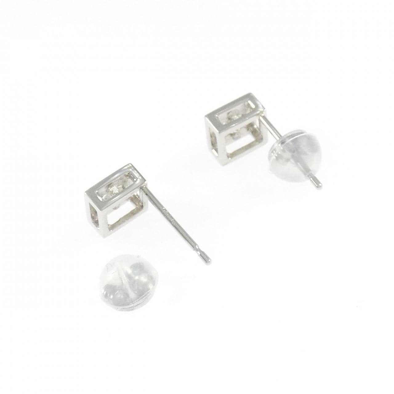 PT900 ダイヤモンド ピアス 0.10CT