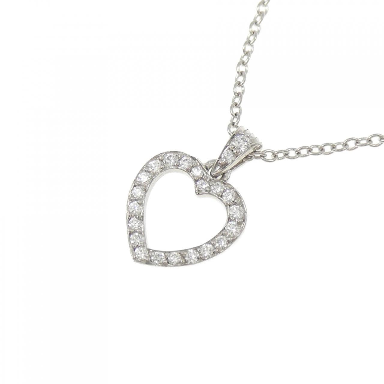 ティファニー アウトラインハート スモール ネックレス