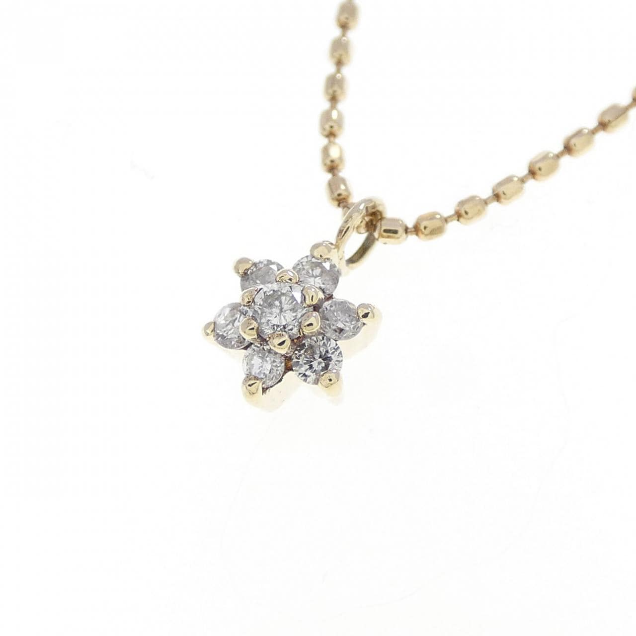 アガット ダイヤモンド ネックレス 0.08CT