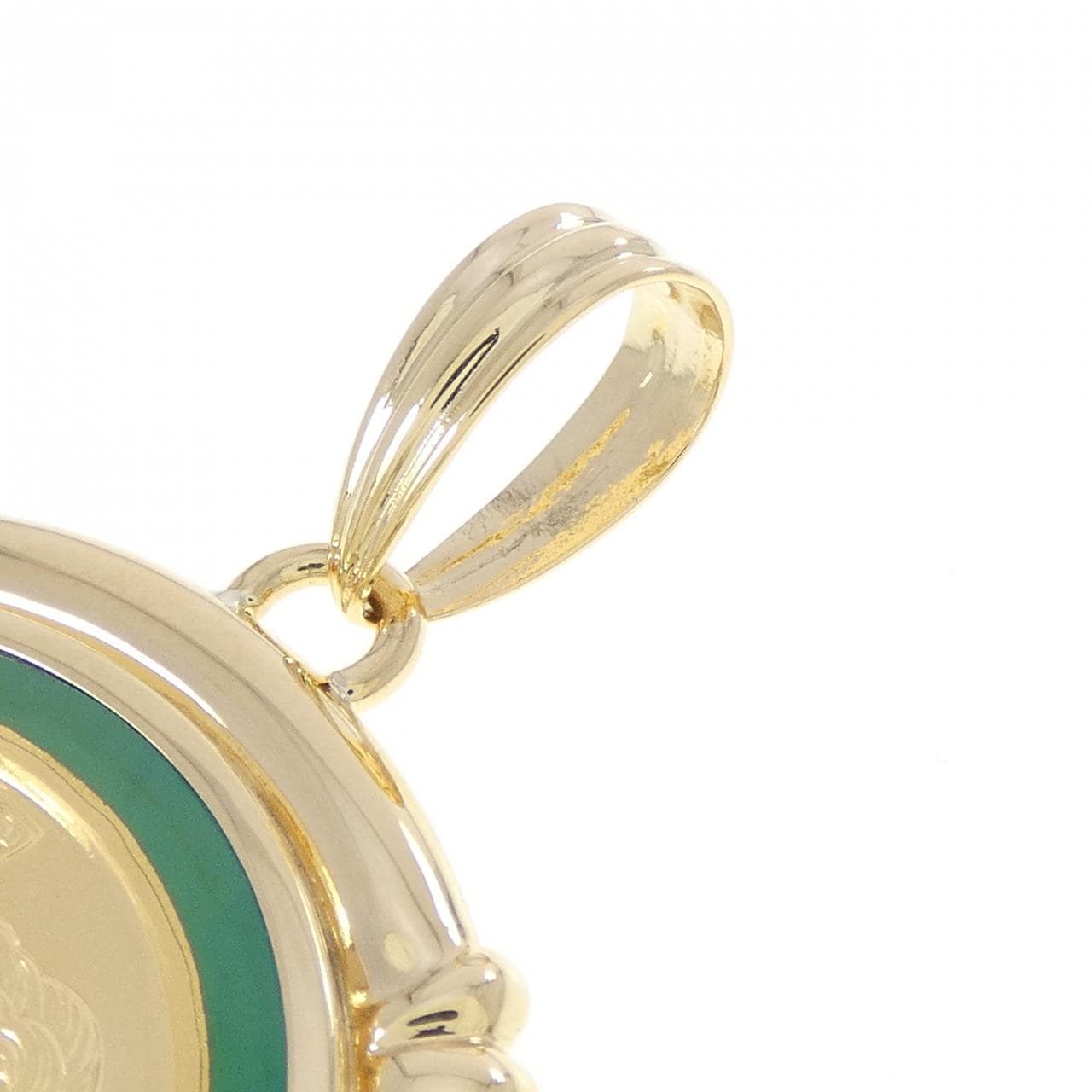 K18YG(枠) コイン ペンダント