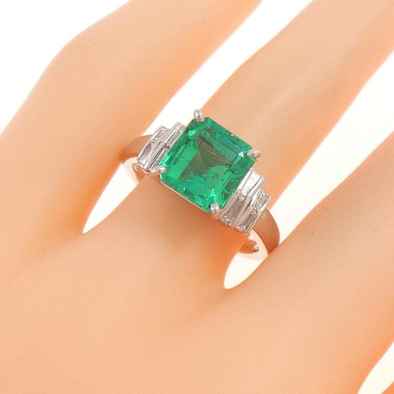 PT900 エメラルド リング 2.72CT コロンビア産