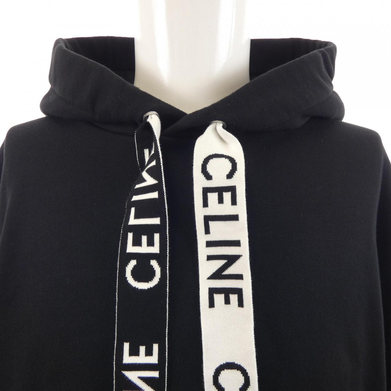 セリーヌ CELINE CELINE ルーズ フーディー / コットンフリース 2Y468670Q パーカー