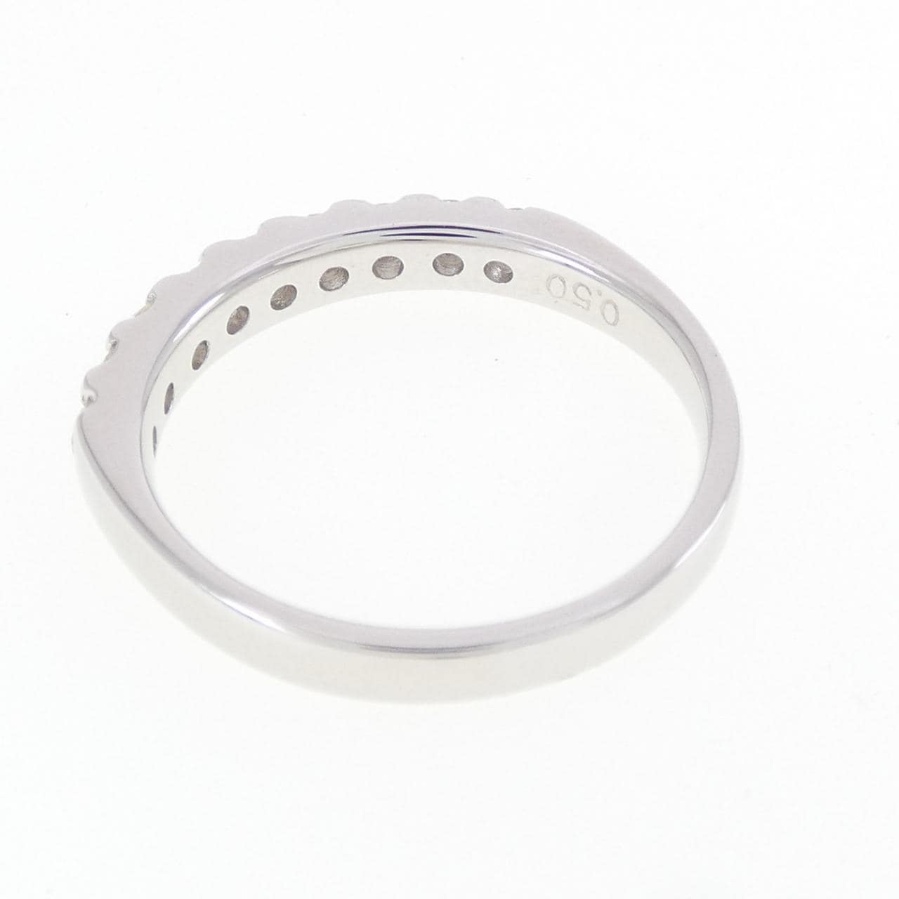 K14WG ダイヤモンド リング 0.50CT