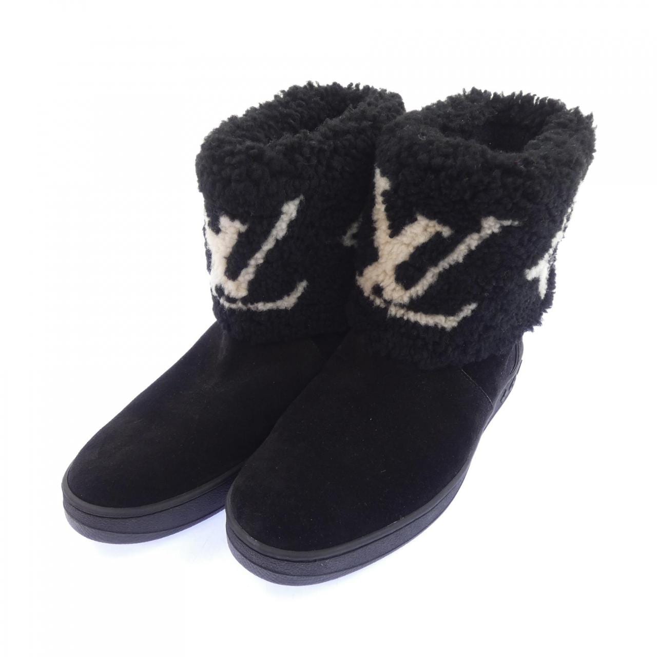 ルイヴィトン LOUIS VUITTON SNOW DROP FLAT ANKLE スノードロップライン ブーツ