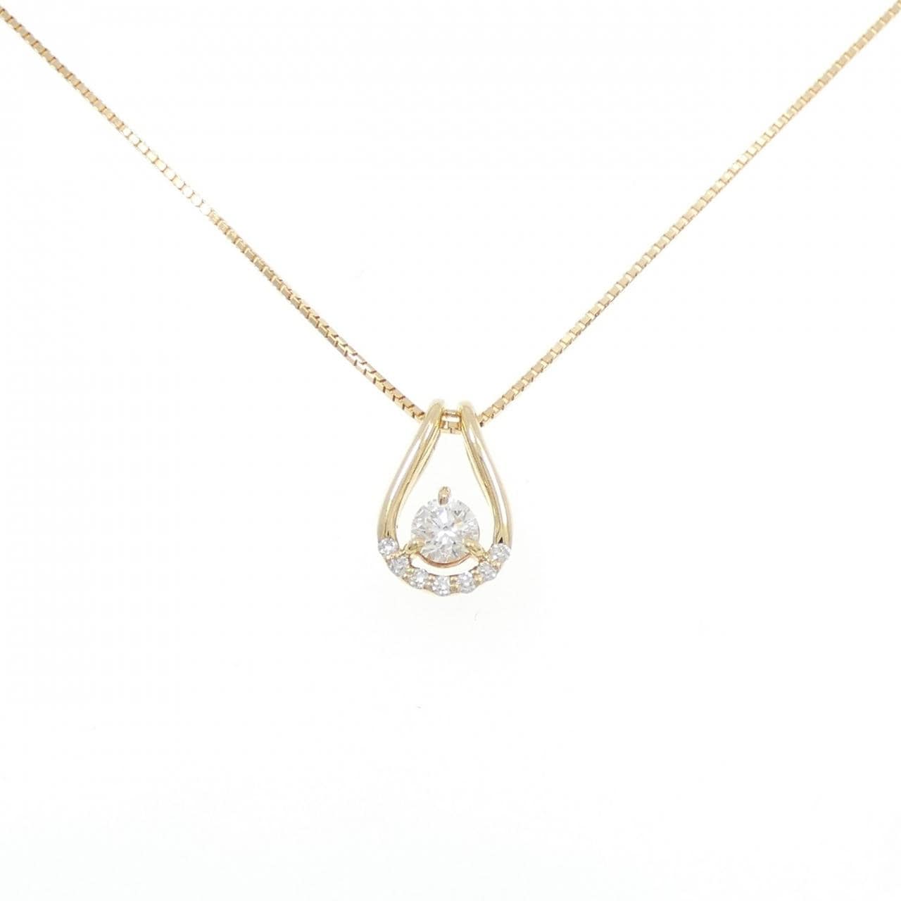 K18YG ダイヤモンド ネックレス 0.202CT