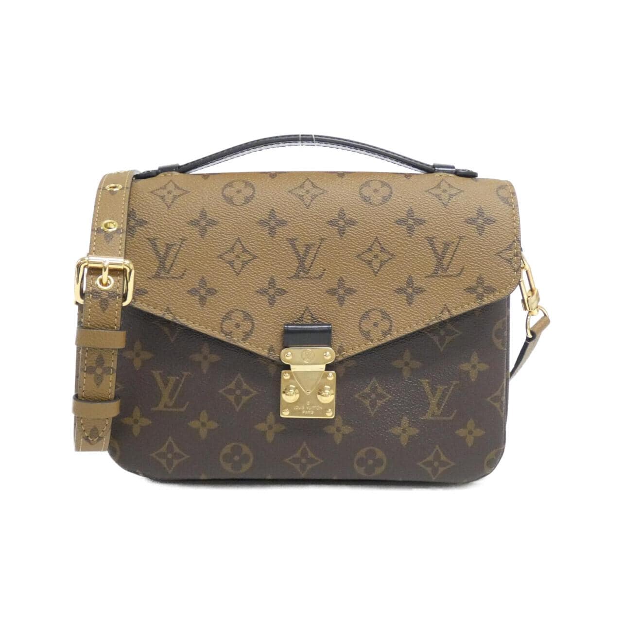 LOUIS VUITTON Monogram Reverse Pochette Metis 中型包 M44876
