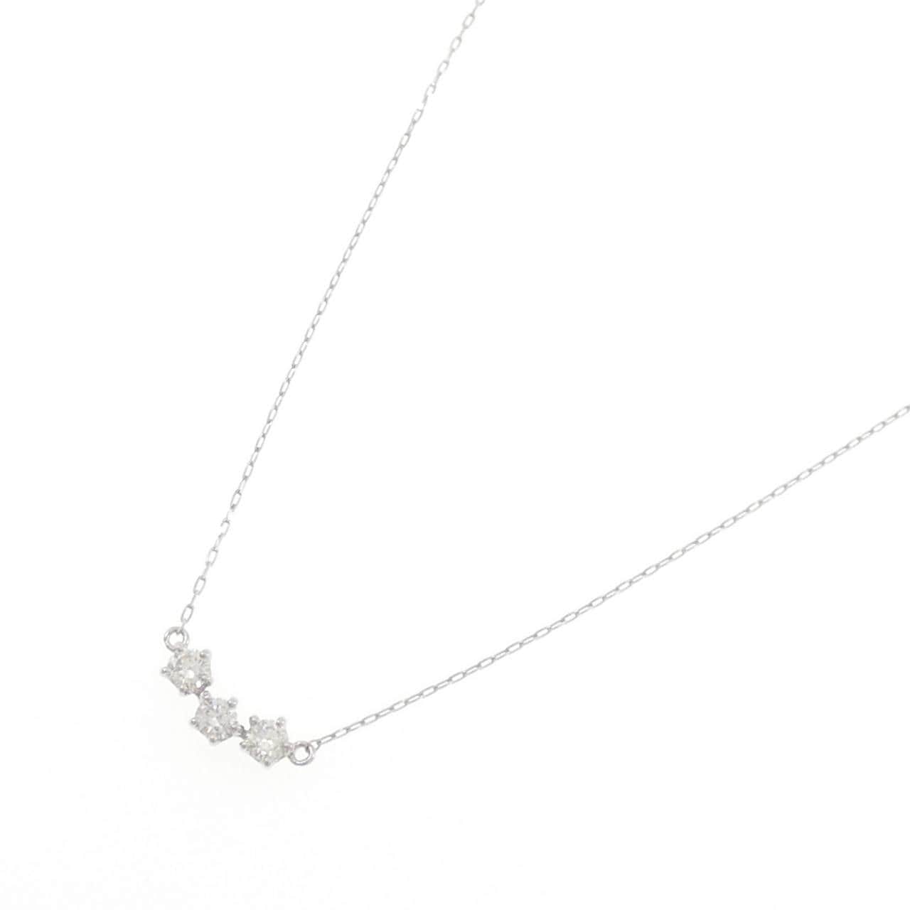 PT950/PT850 ダイヤモンド ネックレス 0.18CT