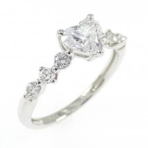 PT900 ダイヤモンド リング 0.560CT D SI2 ハートシェイプ