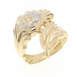 K18YG/PT900 ダイヤモンド リング 0.03CT