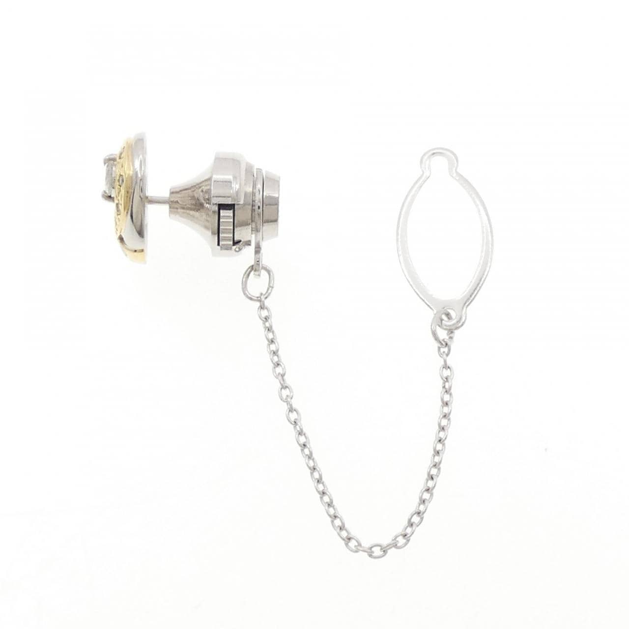 PT900/K18YG ダイヤモンド タイタック 0.15CT