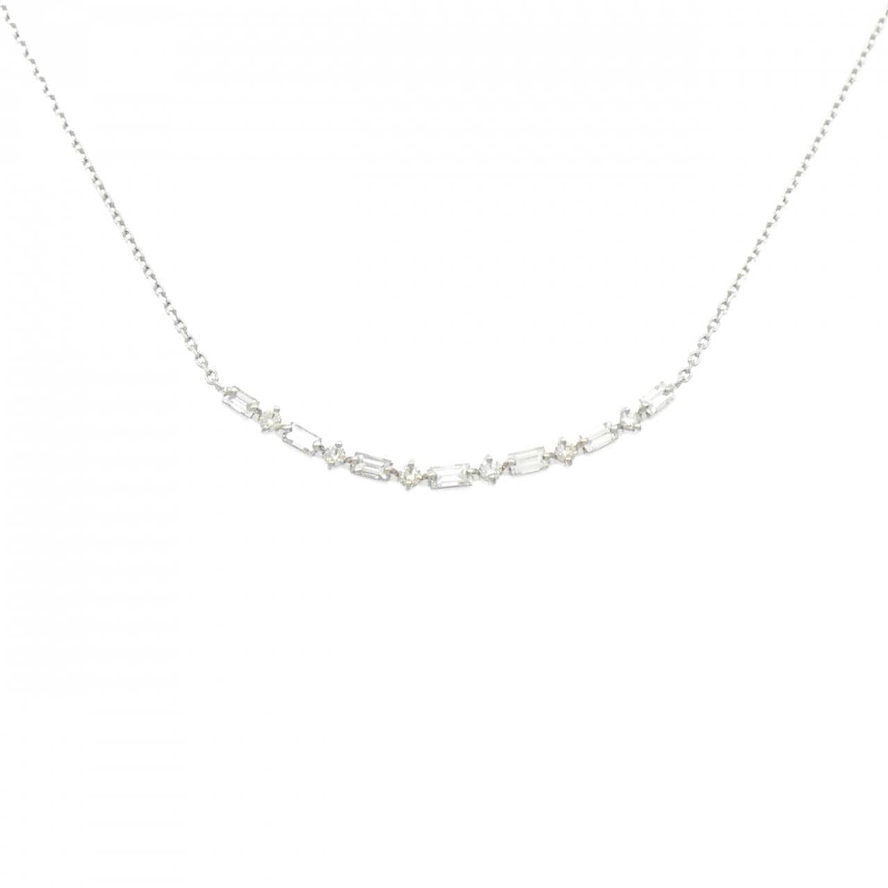 【新品】PT900/PT850 ダイヤモンド ネックレス 0.30CT
