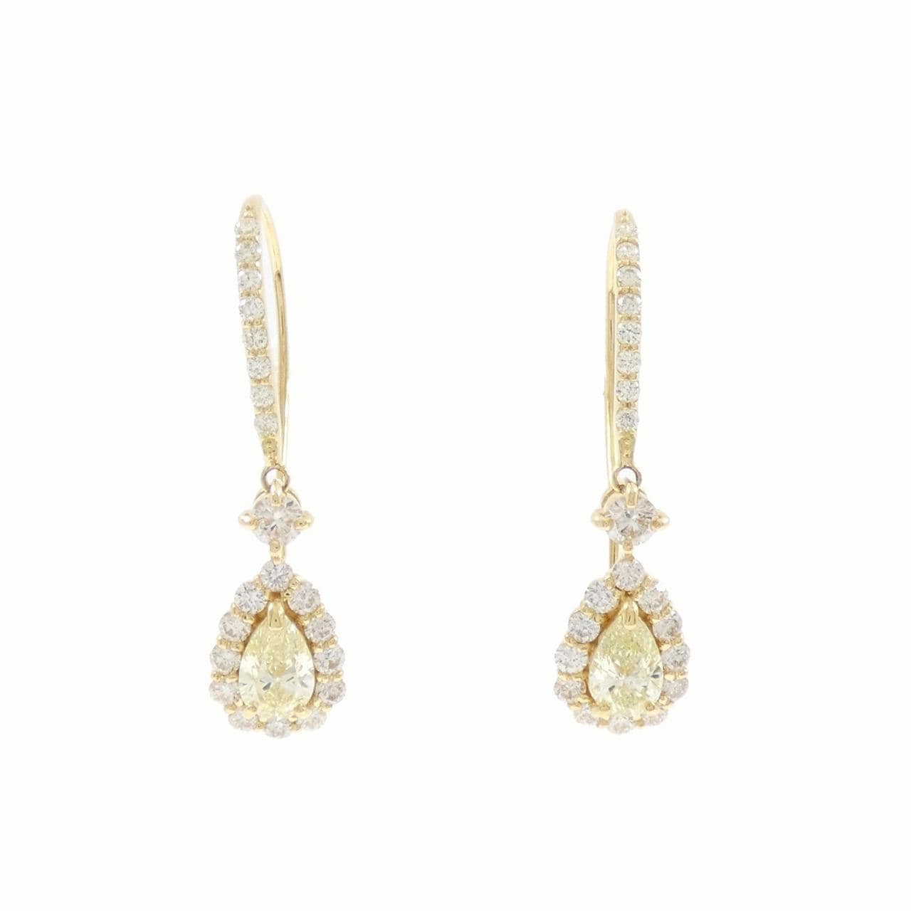 【新品】K18YG ダイヤモンド ピアス 1.00CT