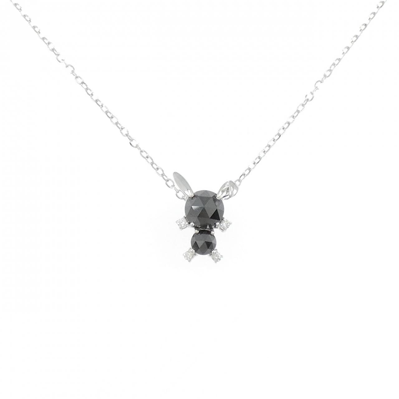 K18WG ラビット ダイヤモンド ネックレス 1.18CT