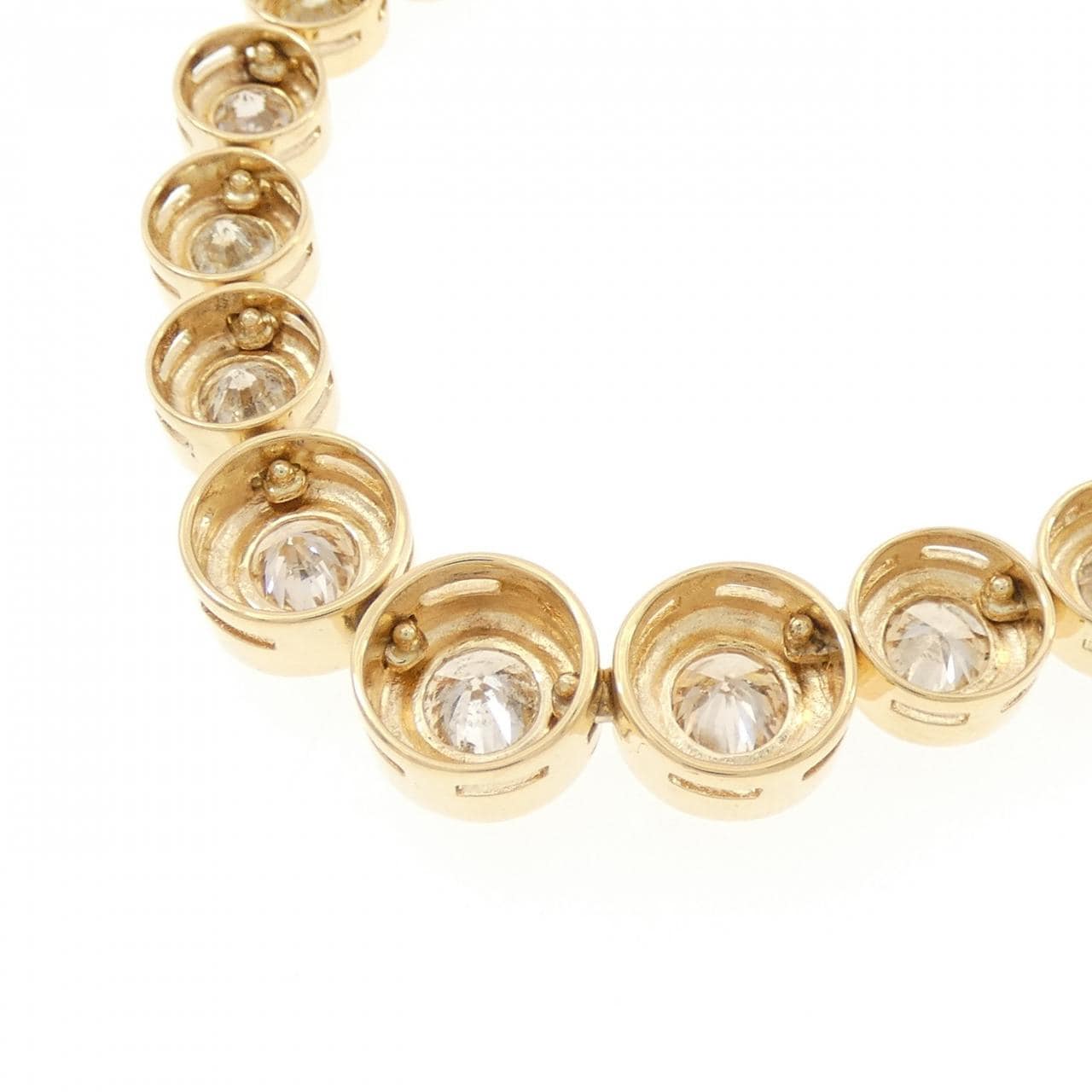 K18YG ダイヤモンド ネックレス 10.0CT