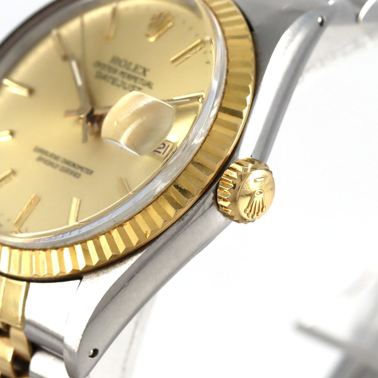 【ノーメンテナンス特価】ロレックス デイトジャスト 16013 SSxYG 自動巻 R番