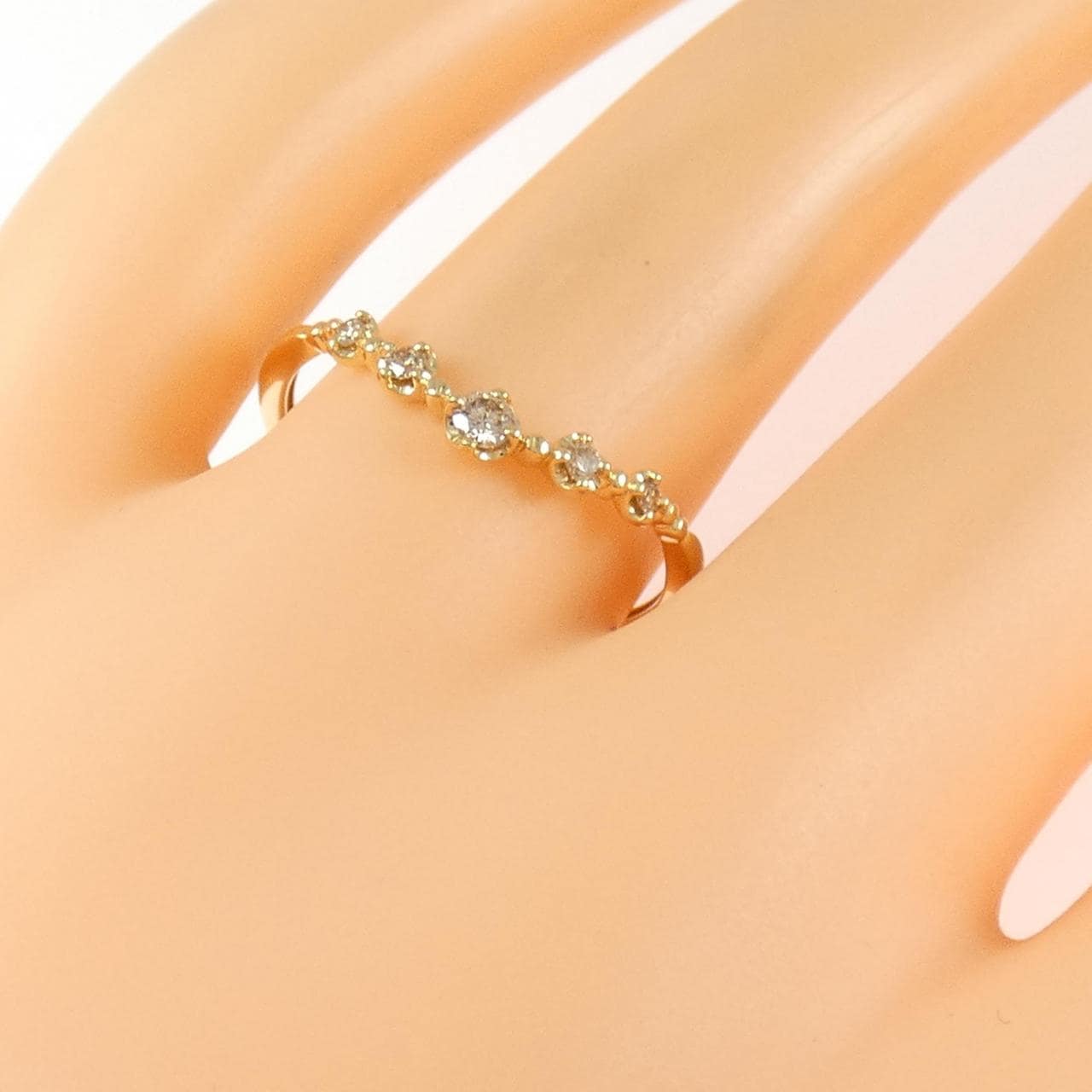K18YG ダイヤモンド リング 0.10CT