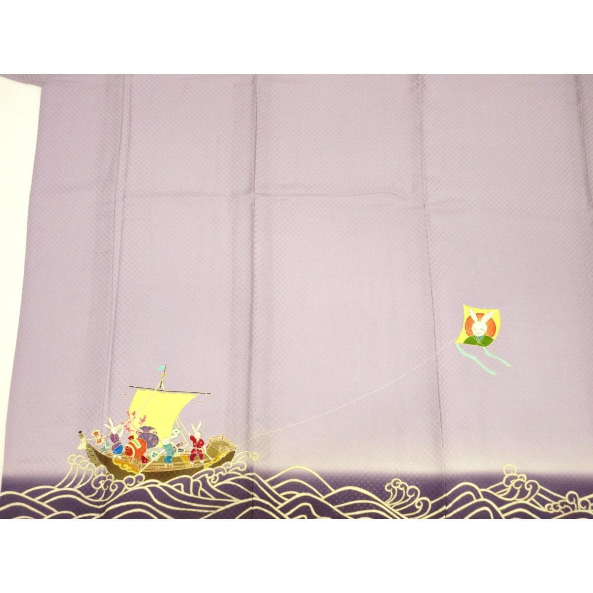 単衣　訪問着　友禅金彩加工　聖ｊｉｎ苑