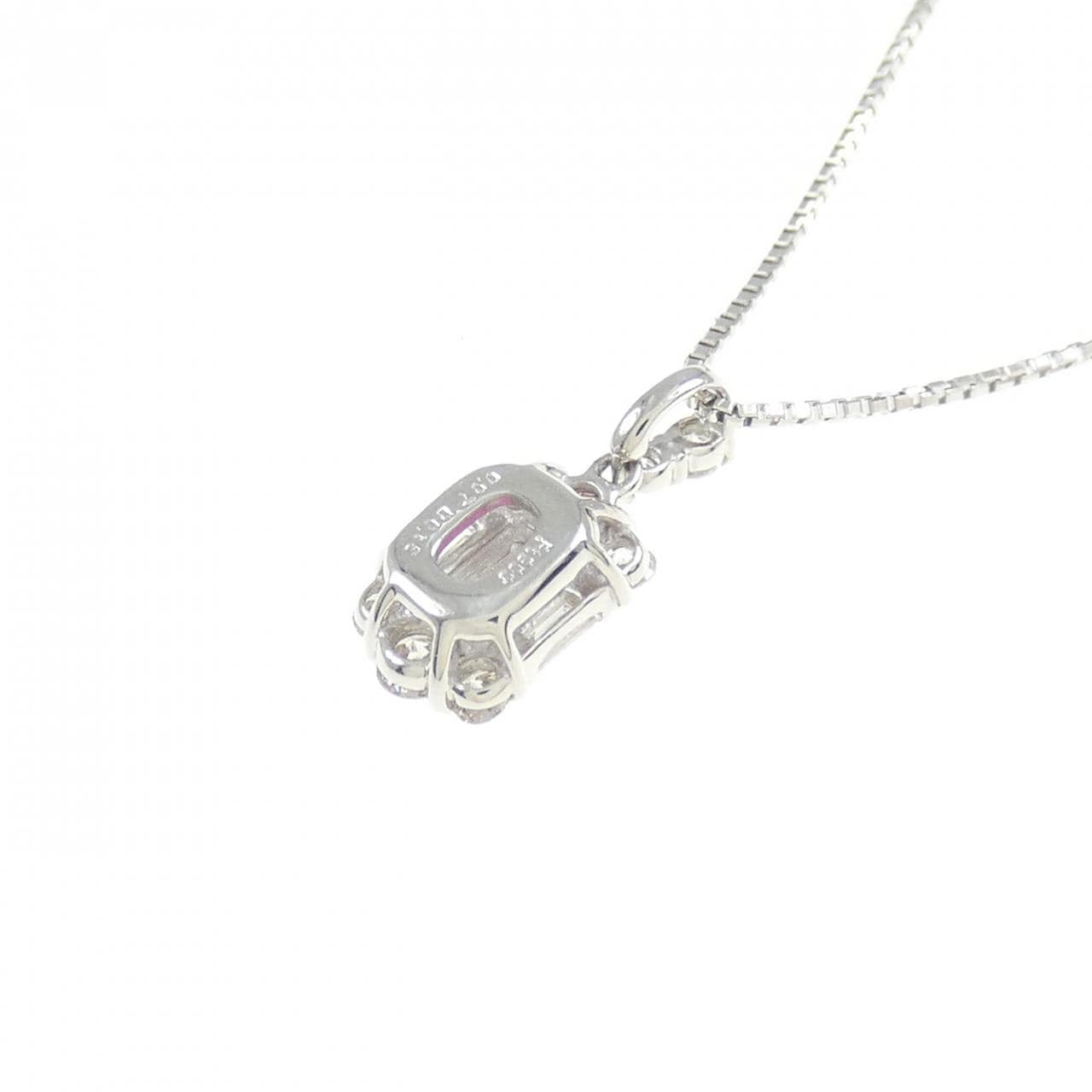 【新品】PT ルビー ネックレス 0.07CT