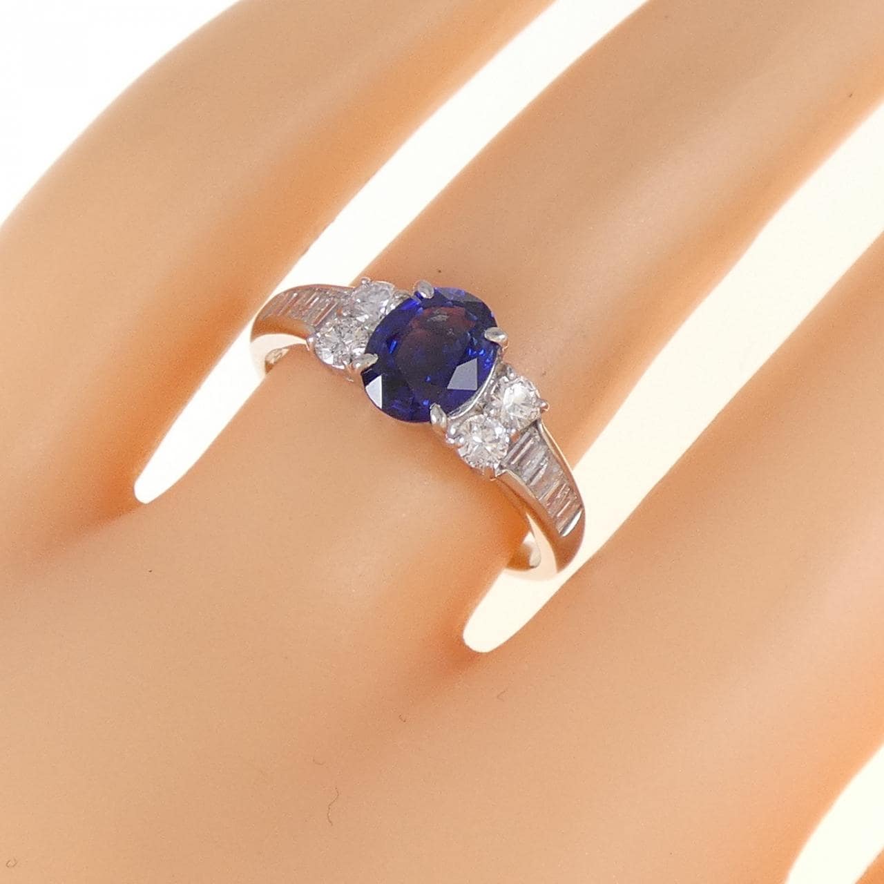 PT900 サファイヤ リング 1.30CT