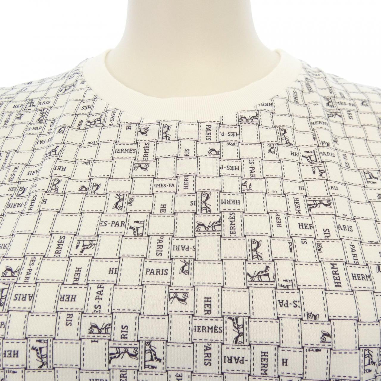 エルメス HERMES BOLDUC AU CARRE ボルデュックチェック 5E4645DK Tシャツ