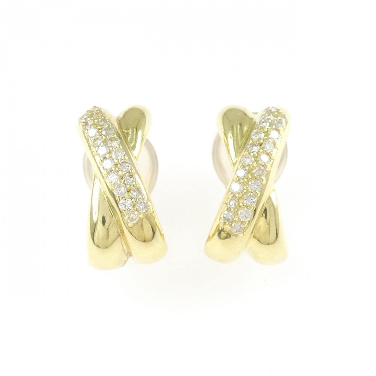 K18YG ダイヤモンド ピアス 0.4CT