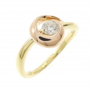 K18YG/K18PG ダイヤモンド リング 0.20CT