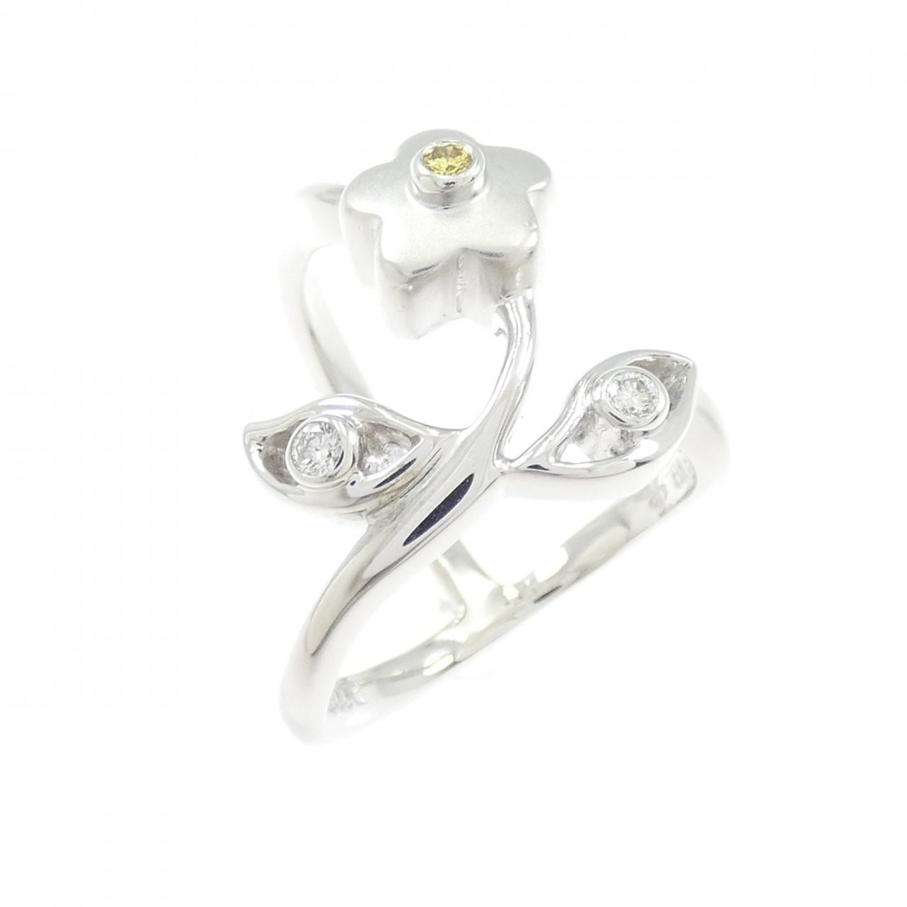 カラッチ フラワー ダイヤモンド リング 0.02CT