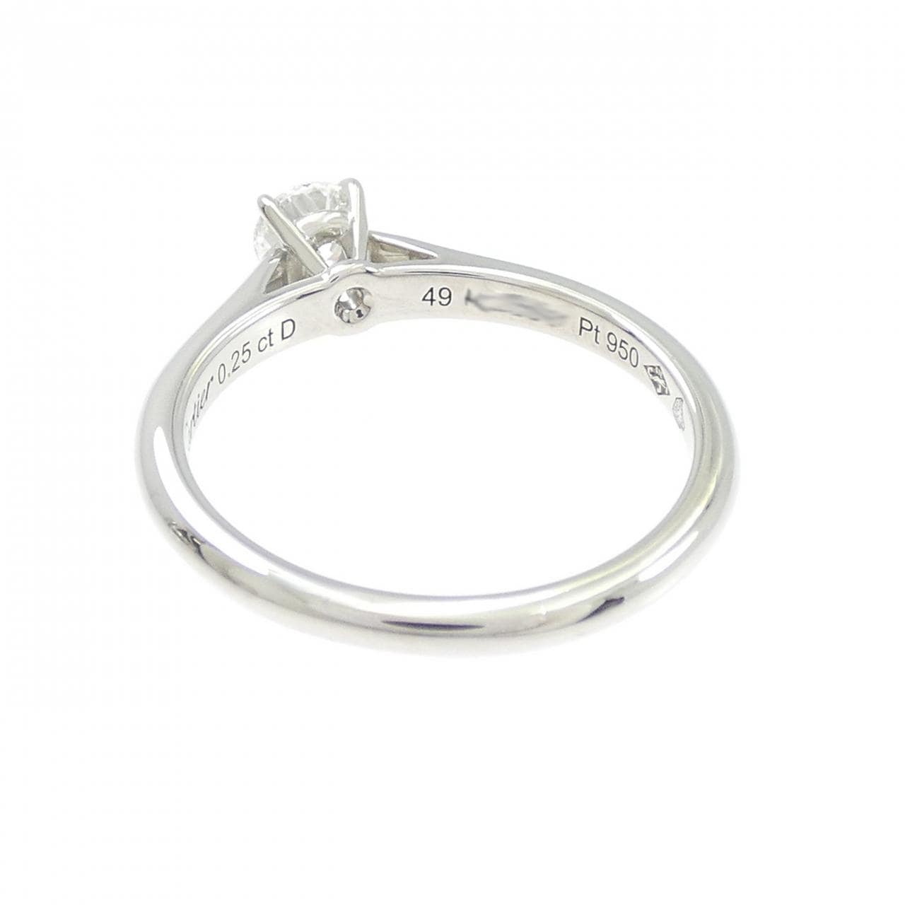 カルティエ 1895 ソリテール リング 0.25CT E VVS1 3EXT