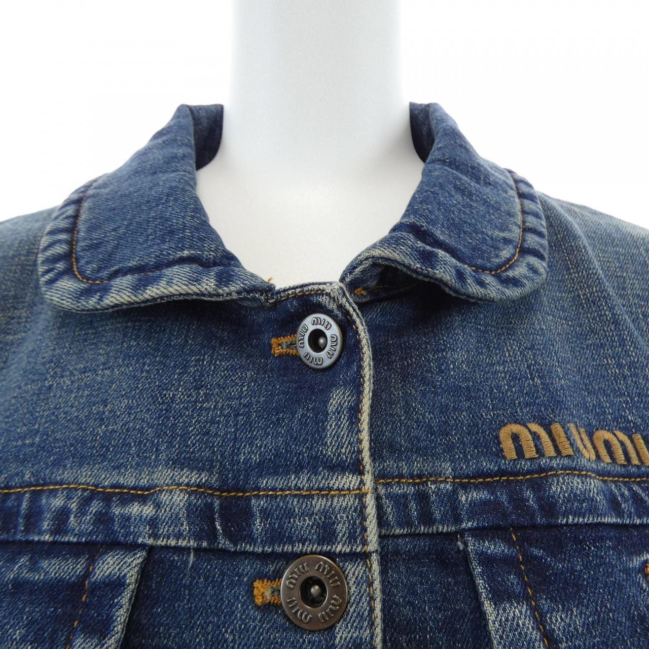 ミュウミュウ MIU MIU GWB224 SOOO 15UJ デニムジャケット