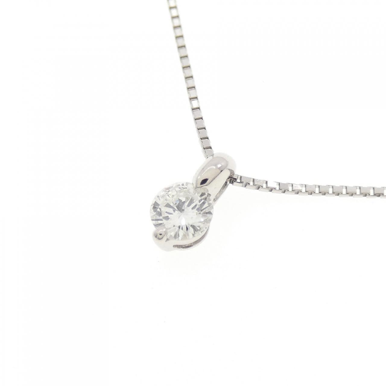 PT ソリティア ダイヤモンド ネックレス 0.202CT
