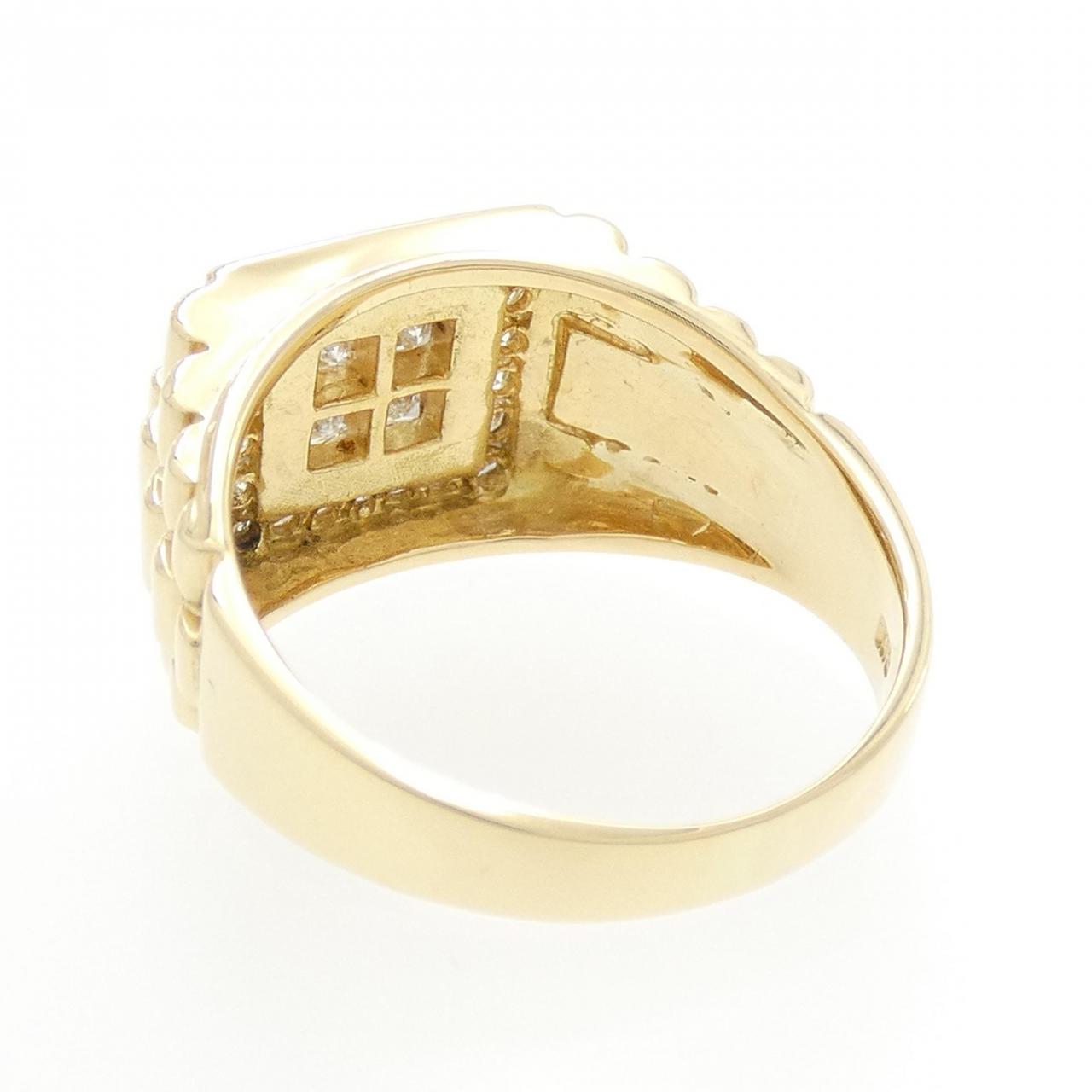 K18YG ダイヤモンド リング 0.64CT