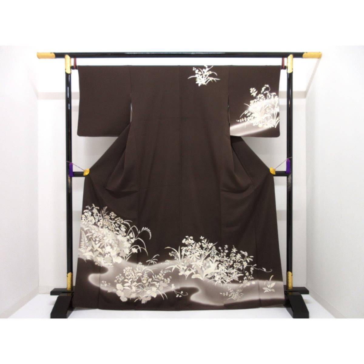 訪問着　友禅金彩加工　ボカシ染