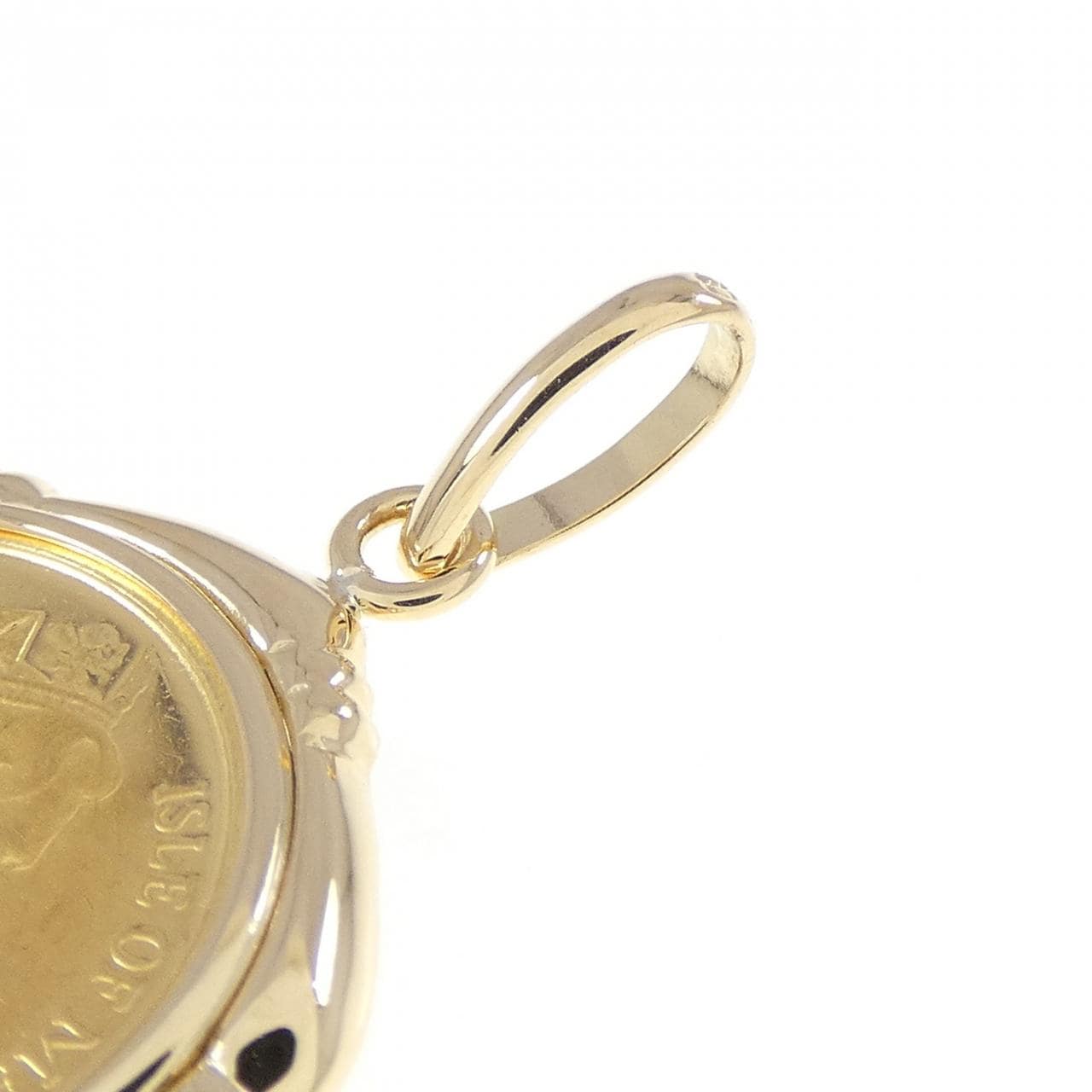 K18YG (框) 硬幣吊墜