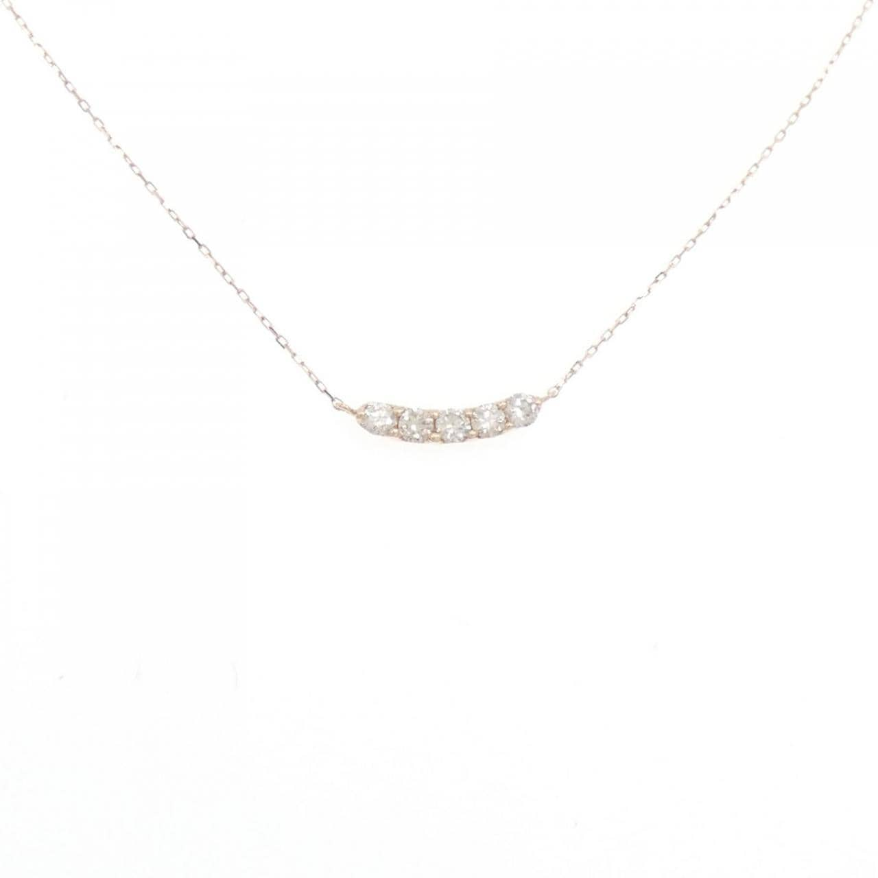 [BRAND NEW] K10PG Diamond necklace 0.20CT