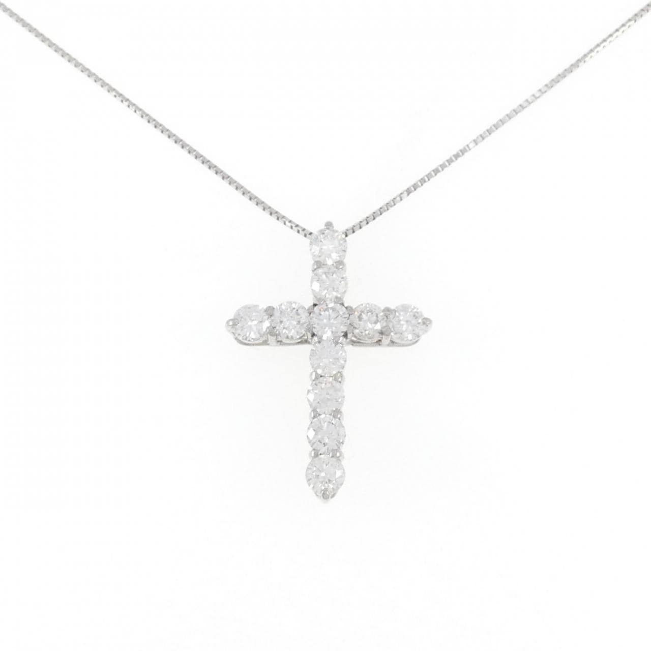 PT Cross Diamond Necklace 1.681CT