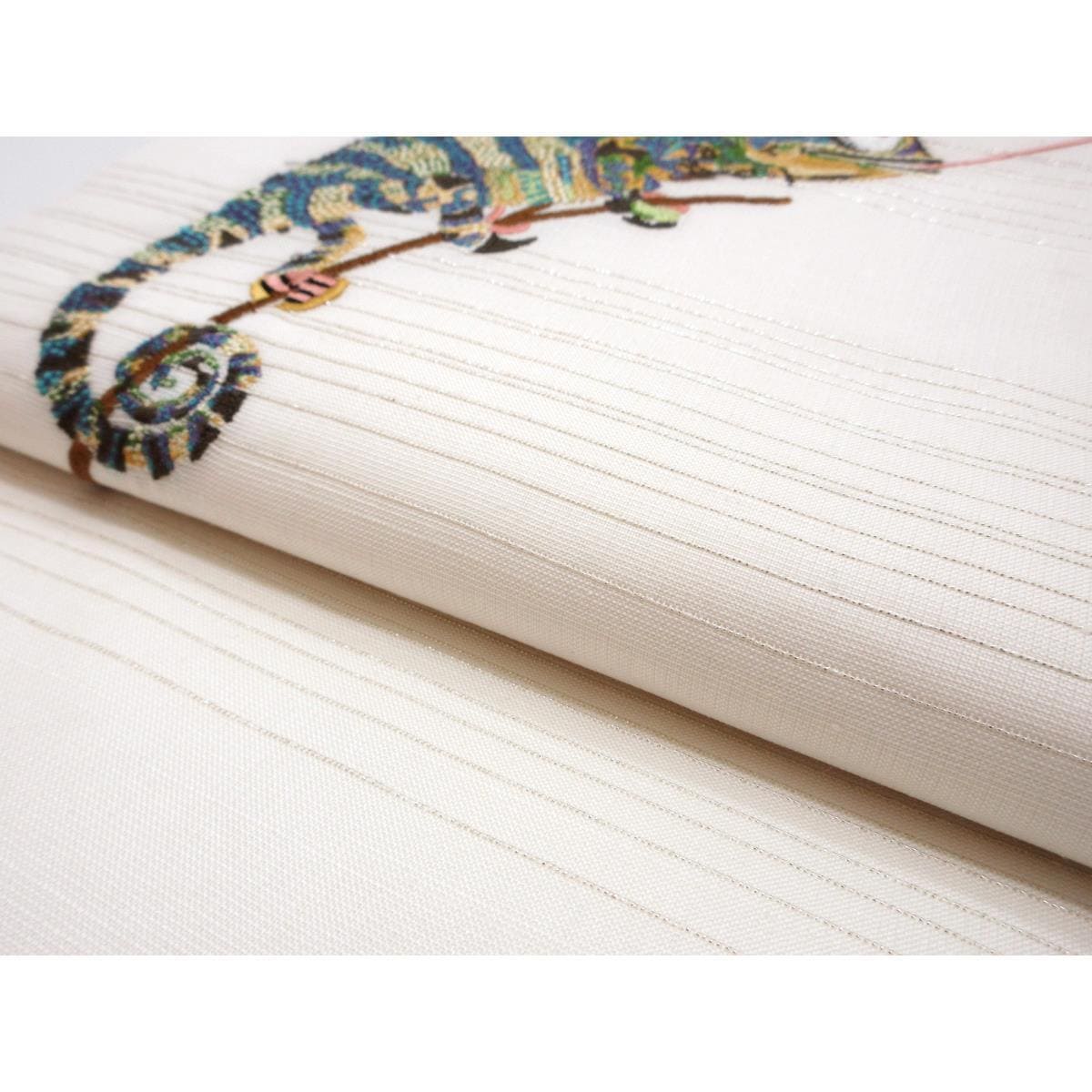 【新品】名古屋帯　刺繍加工