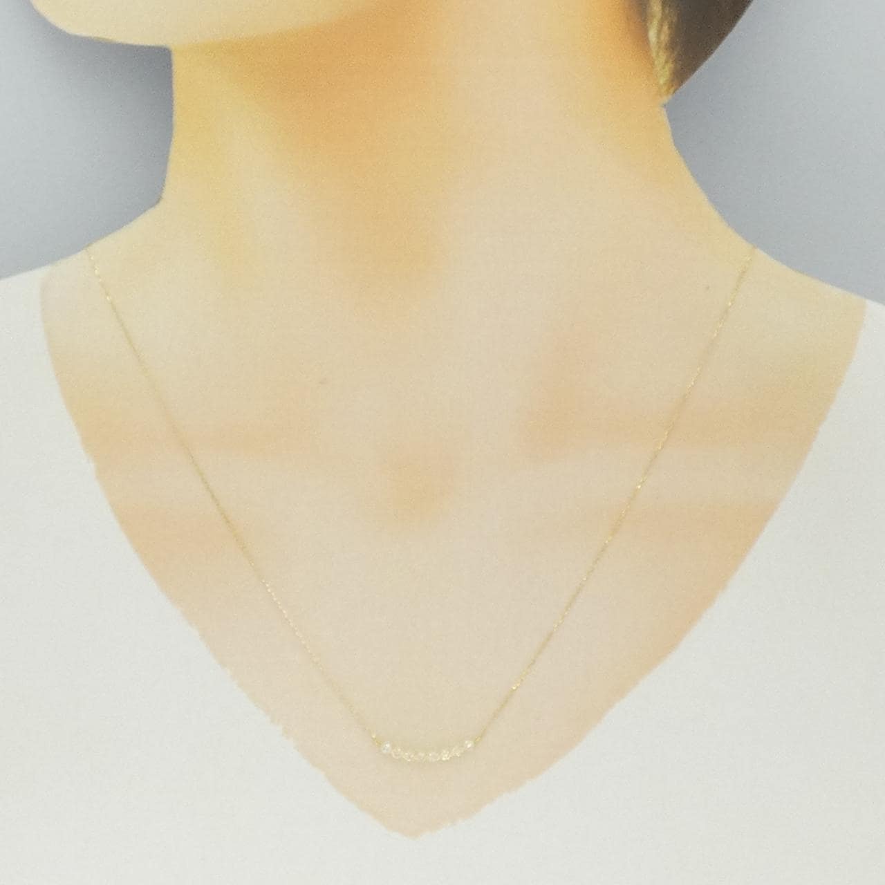 【新品】K18YG ダイヤモンド ネックレス 0.20CT