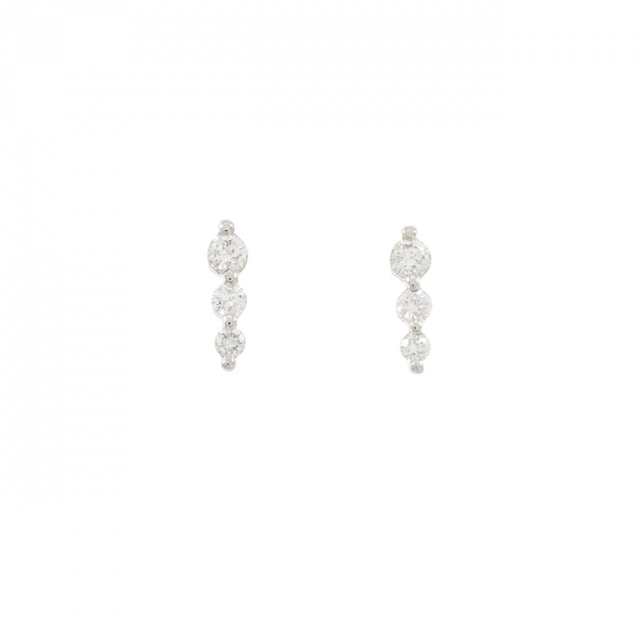PT900 ダイヤモンド ピアス 0.50CT
