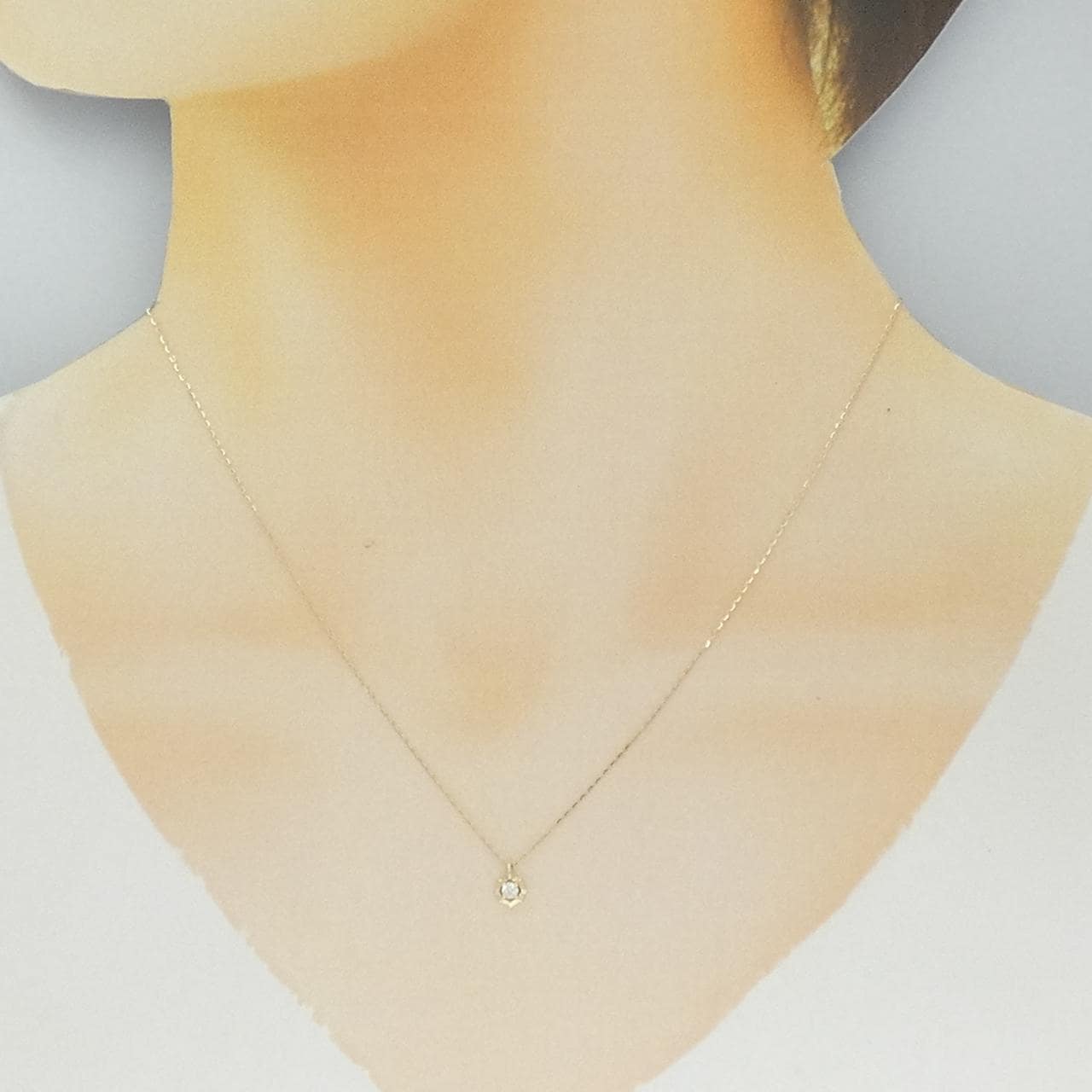K10YG ダイヤモンド ネックレス 0.05CT
