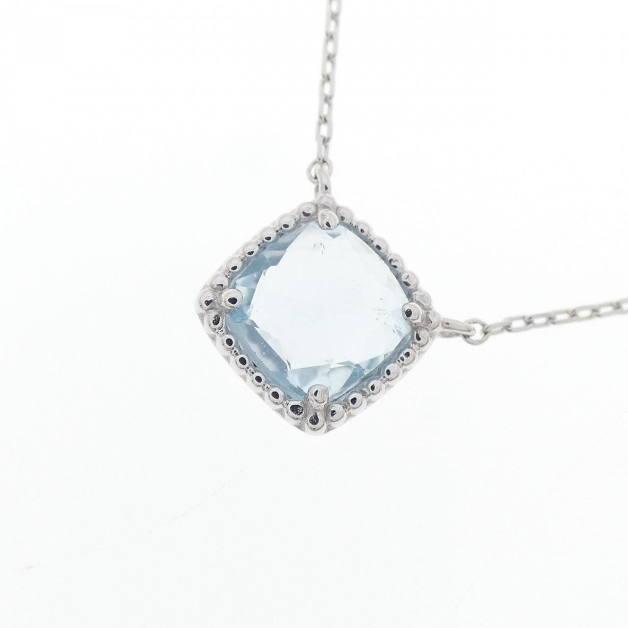 K10WG ブルートパーズ ネックレス