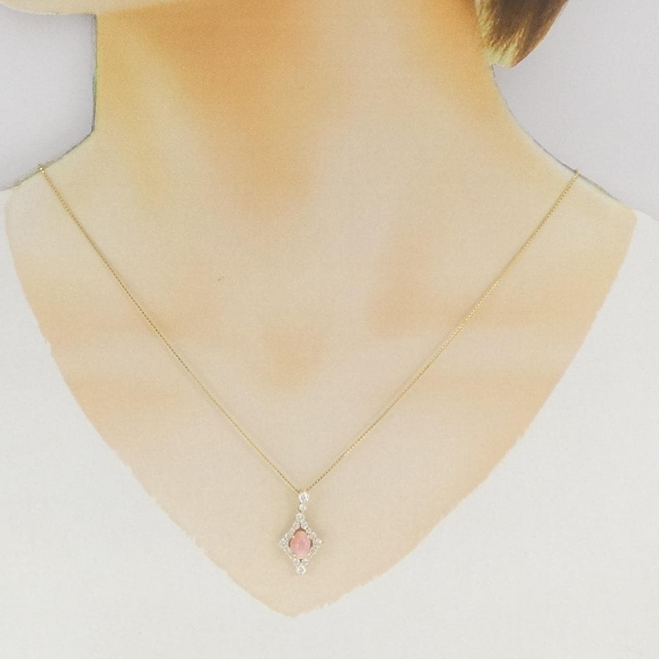 K18YG コンクパール ネックレス 1.40CT