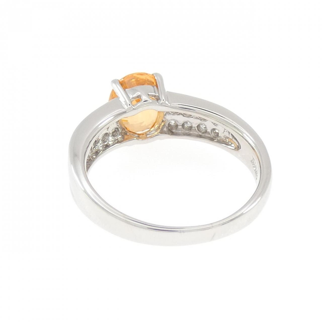 K18WG ガーネット リング 1.89CT