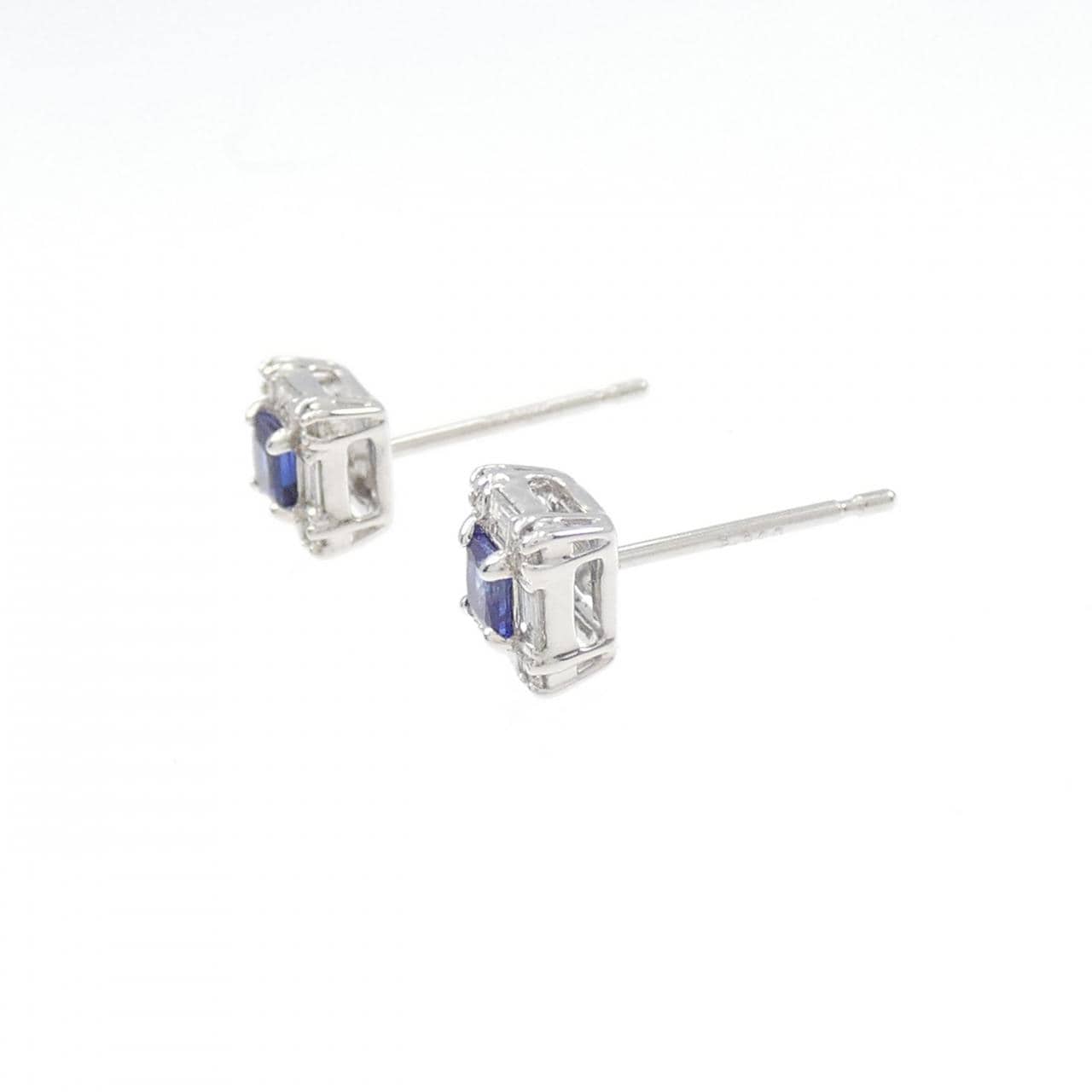 【新品】PT900 サファイヤ ピアス 0.27CT