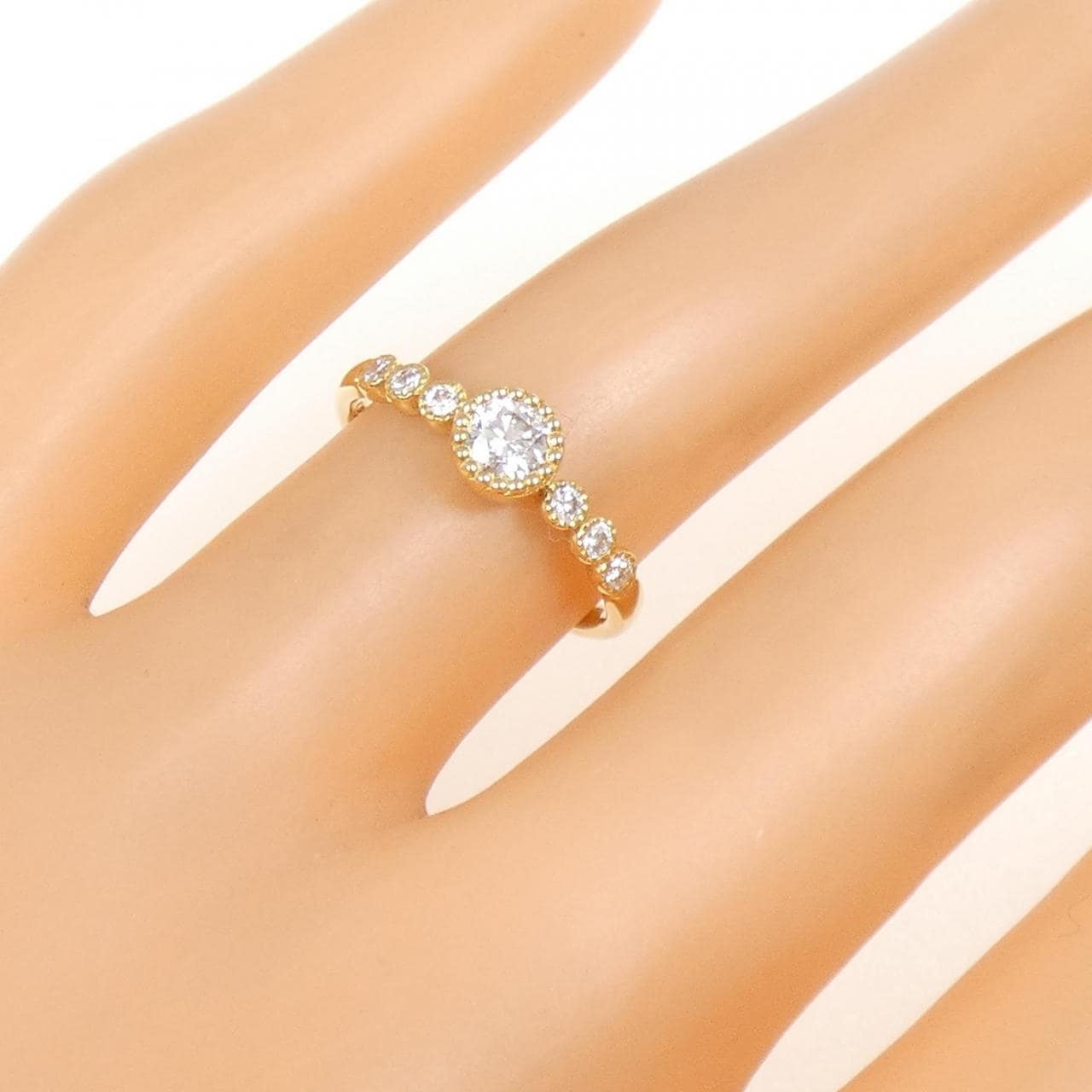 K18YG ダイヤモンド リング 0.212CT
