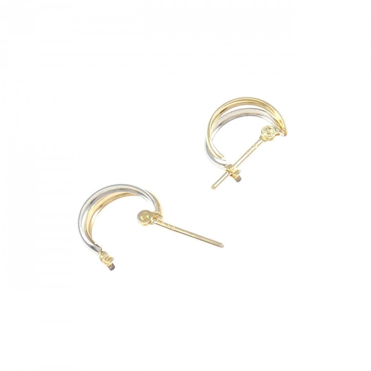 K18YG/PT950 ピアス