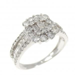 K18WG ダイヤモンド リング 1.00CT