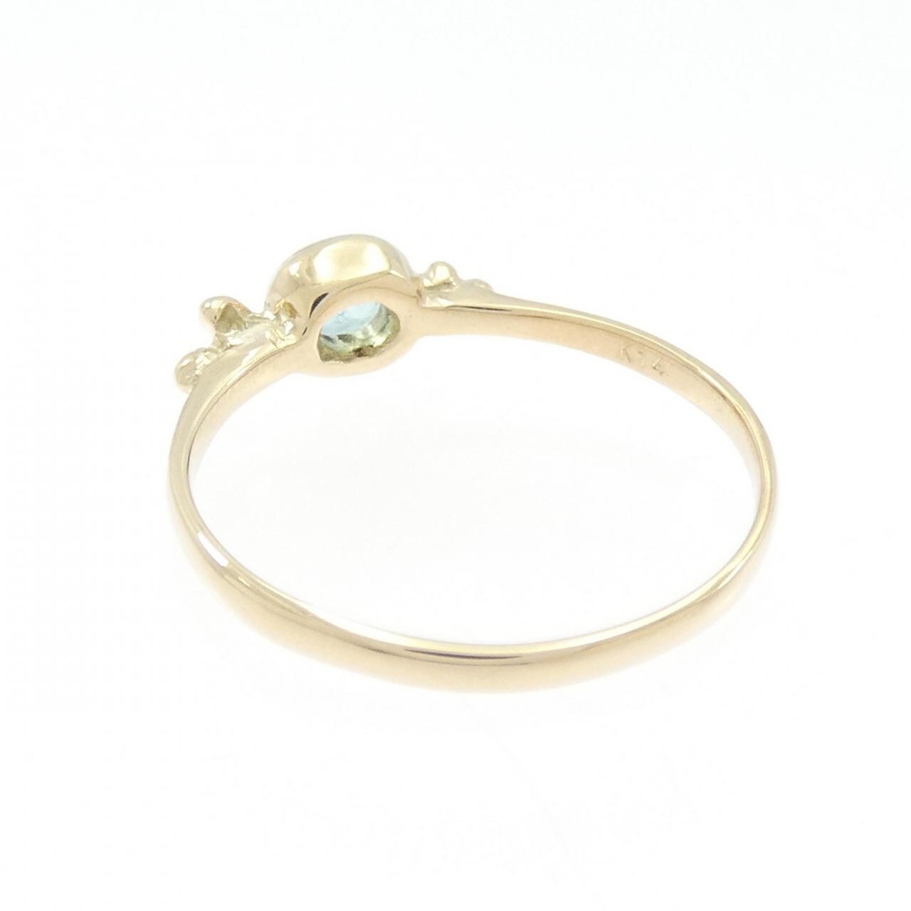 K14YG トルマリン リング