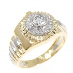 K18YG/PT900 ダイヤモンド リング 0.264CT