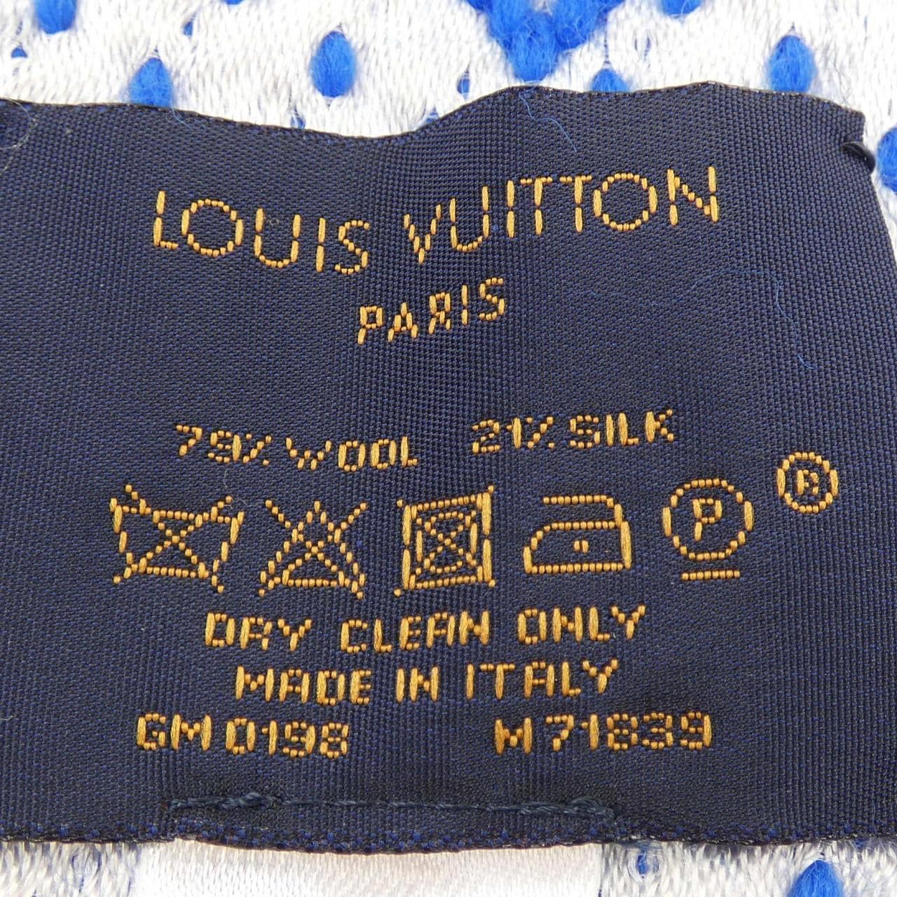 ルイヴィトン LOUIS VUITTON エシャルプ ロゴマニア M71839 MUFFLER